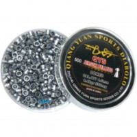 QYS Qiang Yuan Sports FT Domed Airgun pellets .177 calibre 4.50mm 8.48 grains Plastic tub of 500 Light Qiang Yuan Sports, DOMED AIR GUN PELLET