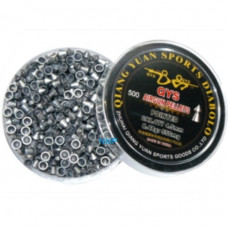 QYS Qiang Yuan Sports Pointed Airgun pellets .177 calibre 4.50mm 8.48 grains plastic tub of 500 Light Qiang Yuan Sports, POINTED AIR GUN PELLET