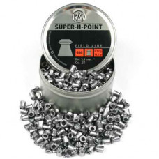 RWS Super H Point, Hollow point .22 calibre air gun pellets 5.5mm 14.2 grains tin of 500