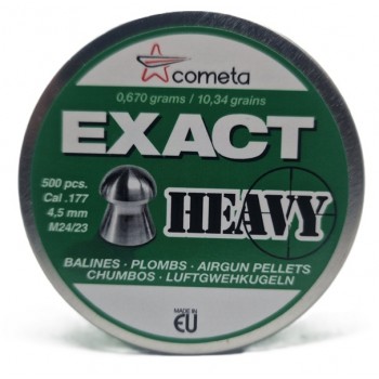 Cometa Exact Heavy Pellets 4.52mm .177 Calibre 10.34 grain Tin of 500