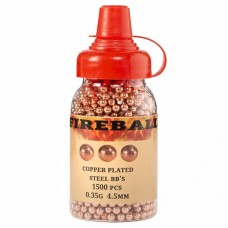 Fireball® Airgun 4.5mm high-polished Steel Copper coating BB 1500 pcs Bottle