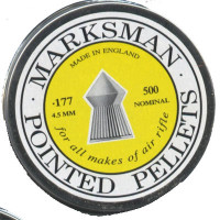 Marksman Pointed .177 calibre Air Gun Pellets 4.5mm 9.20 grains Tin of 500