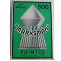 Marksman Pointed .177 calibre Air Gun Pellets 4.5mm 9.20 grains Box of 500