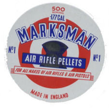 Marksman Round Head .177 calibre Air Gun Pellets 4.5mm 8.05 grains tin of 500