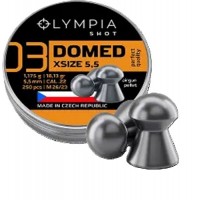Olympia Shot Pellets DOMED heavy with a round head .22 calibre 18.13 grain tin of 250