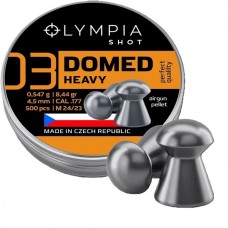 Olympia Shot Pellets DOMED heavy with a round head .177 calibre 8.44 grain tin of 500
