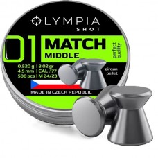 Olympia Shot Pellets FLAT with a flat head .177 calibre 8.02 grain tin of 500
