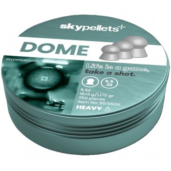 Sky Pellets Dome Heavy 5.52mm .22 calibre 18.13gr tin of 250