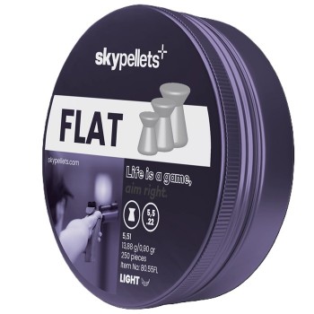 Sky Pellets Flat Light 5.51mm .22 calibre 13.88gr tin of 250