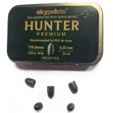 Sky Pellets Hunter Slugs 6.35mm .25 calibre 44gr tin of 110